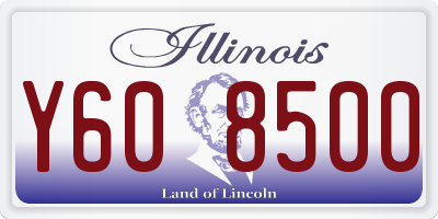 IL license plate Y608500