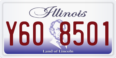 IL license plate Y608501