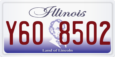 IL license plate Y608502