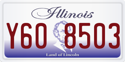 IL license plate Y608503