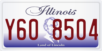 IL license plate Y608504