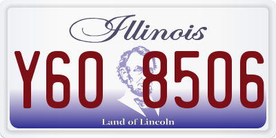 IL license plate Y608506