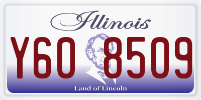 IL license plate Y608509