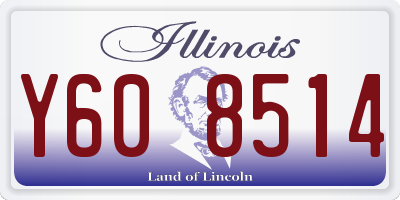 IL license plate Y608514