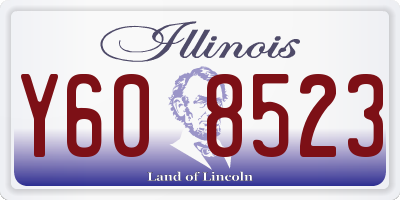 IL license plate Y608523