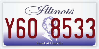 IL license plate Y608533