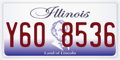 IL license plate Y608536