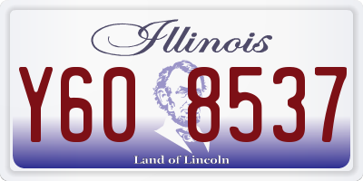 IL license plate Y608537