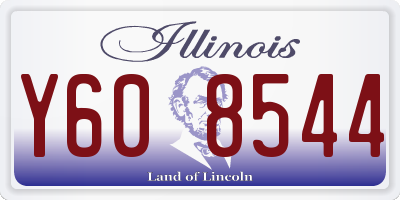 IL license plate Y608544