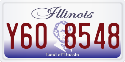 IL license plate Y608548
