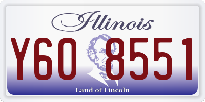 IL license plate Y608551
