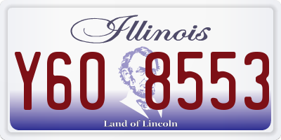 IL license plate Y608553