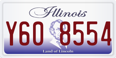 IL license plate Y608554