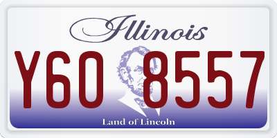 IL license plate Y608557