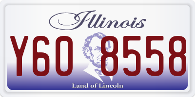 IL license plate Y608558