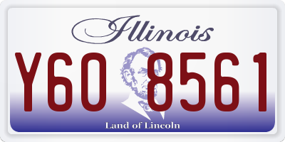 IL license plate Y608561