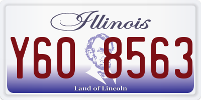 IL license plate Y608563