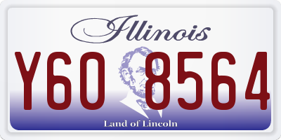 IL license plate Y608564