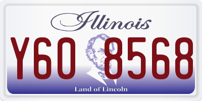 IL license plate Y608568