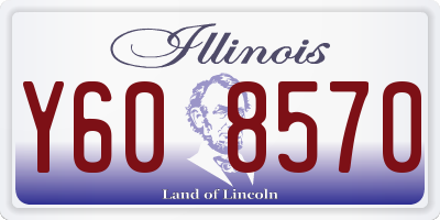 IL license plate Y608570