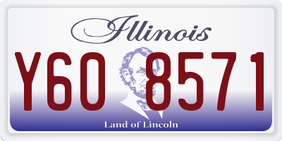 IL license plate Y608571