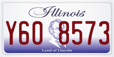 IL license plate Y608573