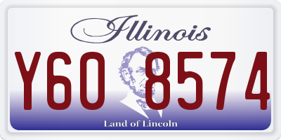IL license plate Y608574