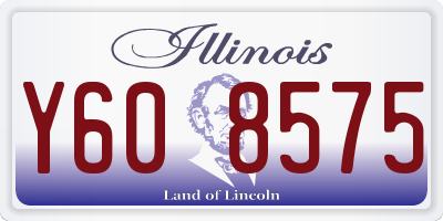 IL license plate Y608575