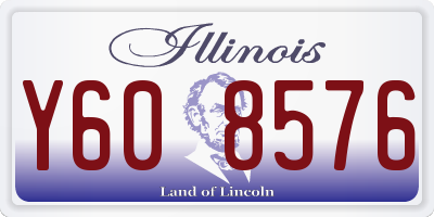 IL license plate Y608576
