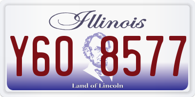 IL license plate Y608577