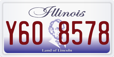 IL license plate Y608578