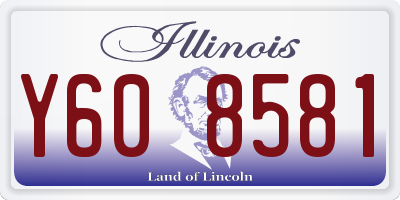 IL license plate Y608581