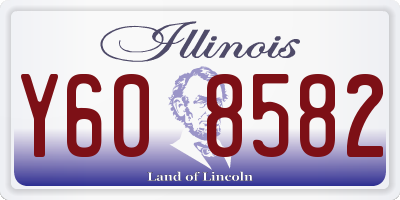 IL license plate Y608582