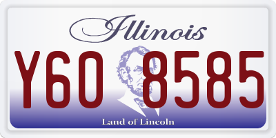 IL license plate Y608585