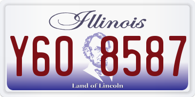 IL license plate Y608587