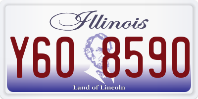 IL license plate Y608590