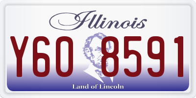 IL license plate Y608591