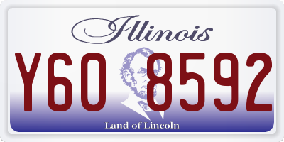 IL license plate Y608592