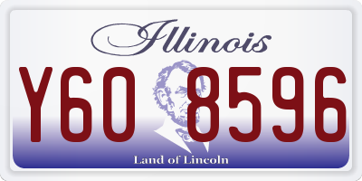 IL license plate Y608596