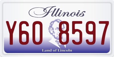 IL license plate Y608597
