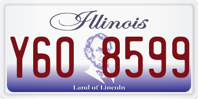 IL license plate Y608599