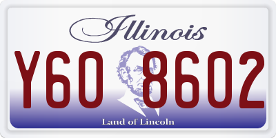 IL license plate Y608602