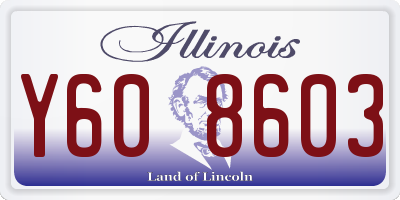 IL license plate Y608603