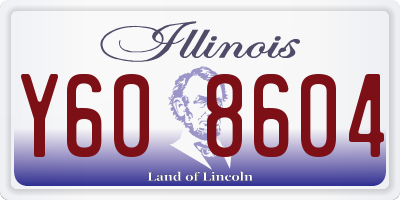 IL license plate Y608604