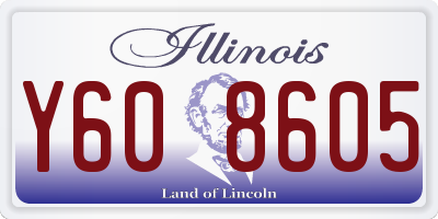 IL license plate Y608605