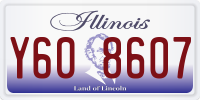 IL license plate Y608607