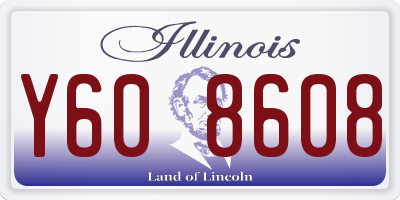 IL license plate Y608608