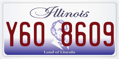 IL license plate Y608609