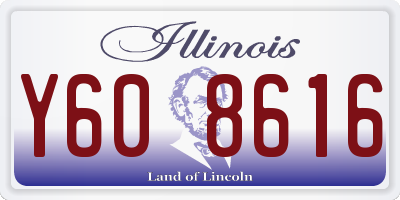 IL license plate Y608616