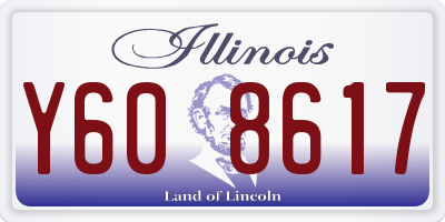 IL license plate Y608617